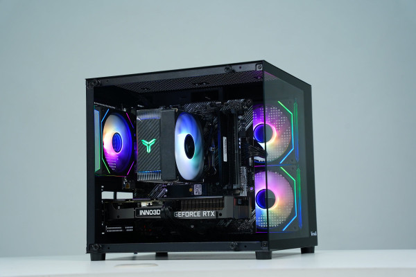 VỎ CASE E-DRA ECS1503 | COOLER X34 | VITRA CRYSTAL S1 BLACK (M-ATX/KHÔNG FAN)