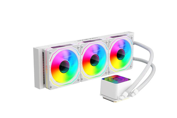 Tản Nhiệt Nước Coolmoon GLACIER 360 Led ARGB màu trắng – Gương Vô Cực