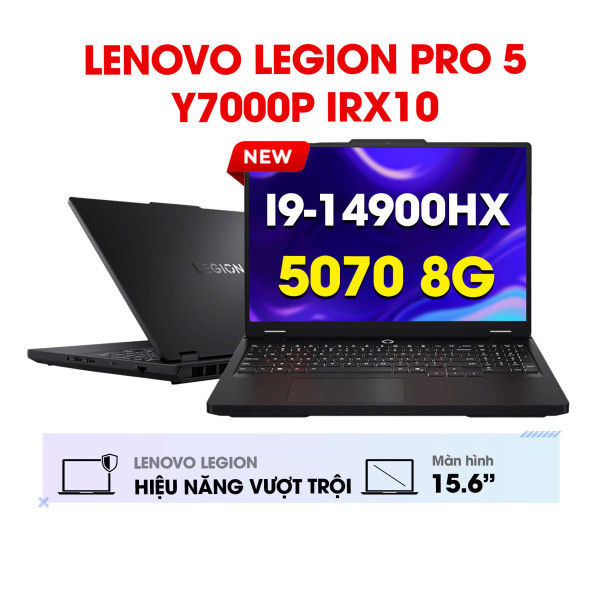 Laptop Gaming Lenovo Legion Pro 5 Y7000P IRX10 (2025) (Core i9-14900HX | 16GB | 1TB SSD | RTX 5070 8GB | 16.0” 2.5K 240Hz | Win11 | Black)