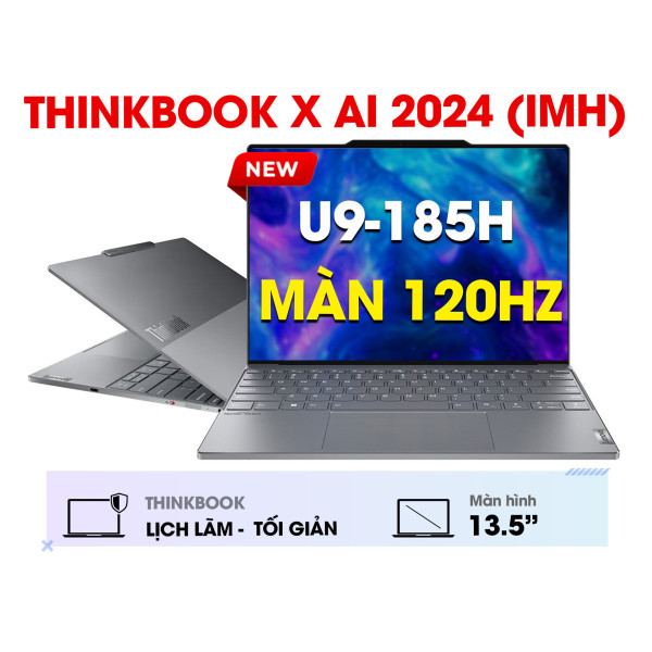 Thinkbook X AI 2024 (IMH) | Core Ultra 9-185H | 16GB | 1TB | 13.5' 2.8K 120Hz | Grey