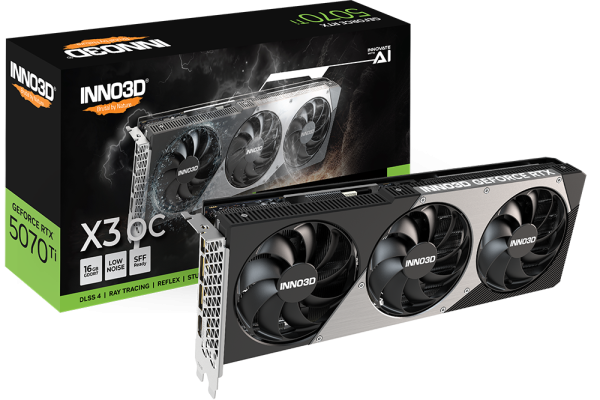 VGA INNO3D GEFORCE RTX 5070 TI X3 OC 16GB GDDR7
