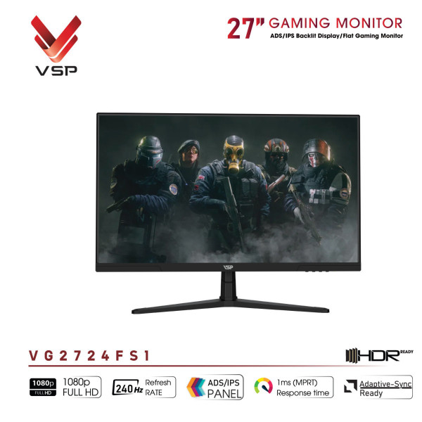 MÀN HÌNH GAMING VSP VG2724FS1 (27 INCH/ FULL HD/ IPS/ 240HZ/ 1MS)