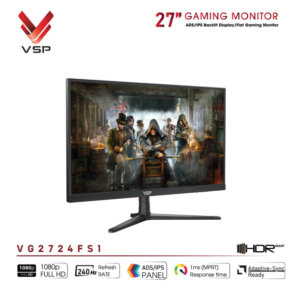 MÀN HÌNH GAMING VSP VG2724FS1 (27 INCH/ FULL HD/ IPS/ 240HZ/ 1MS)