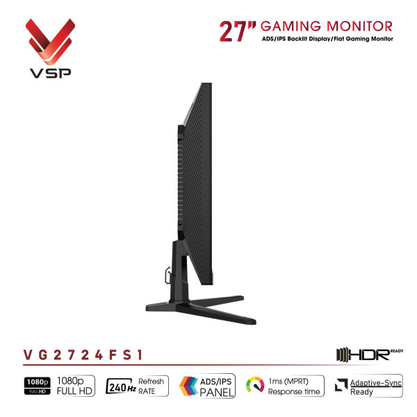 MÀN HÌNH GAMING VSP VG2724FS1 (27 INCH/ FULL HD/ IPS/ 240HZ/ 1MS)