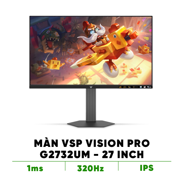Màn hình VSP Mini-Led Vision Pro G2732UM (27inch/4K UHD160Hz - FHD320Hz/1ms/Adaptive Sync)