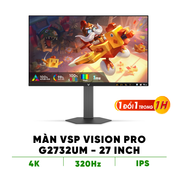 Màn hình VSP Mini-Led Vision Pro G2732UM (27inch/4K UHD160Hz - FHD320Hz/1ms/Adaptive Sync)