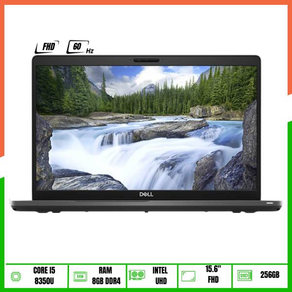 Laptop Dell Latitude 5500 (Core i5-8350U | 8GB | 256GB SSD | Intel UHD Graphics | 15.6' FHD IPS | Win10 | Đen)