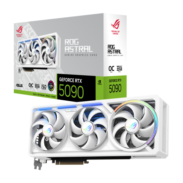VGA ASUS ROG ASTRAL GEFORCE RTX 5090 32GB GDDR7 WHITE OC EDITION (ROG-ASTRAL-RTX5090-O32G-WHITE)