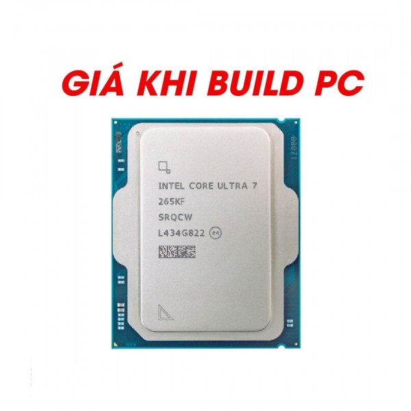 CPU INTEL ULTRA 7 265KF TRAY (UP TO 5.50 GHZ, 20 NHÂN, 20 LUỒNG, 30MB CACHE, FCLGA1851)