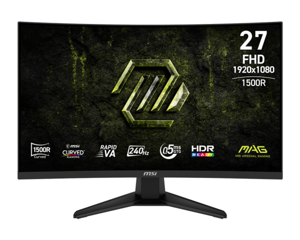 MÀN HÌNH CONG MSI MAG 275CF X24 (27INCH/ RAPID VA/ FULL HD/ 240HZ/ 1500R/ 0.5MS)