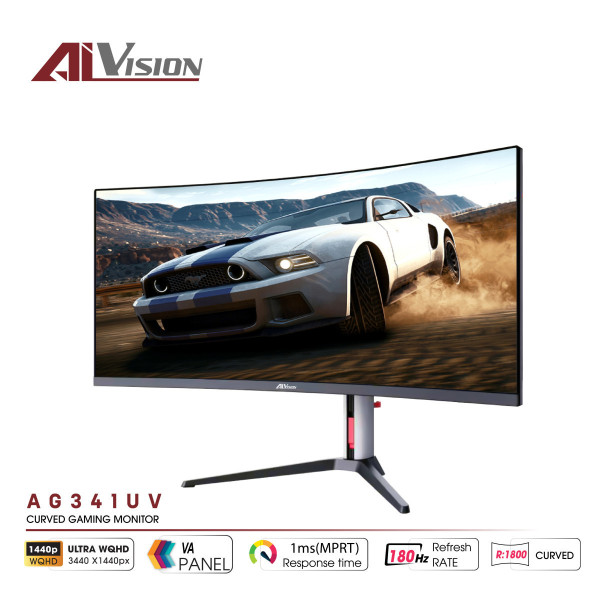 MÀN HÌNH CONG AIVISION AG341UV (34INCH/ UWQHD/ VA/ 180HZ/ 1MS/ FREESYNC)