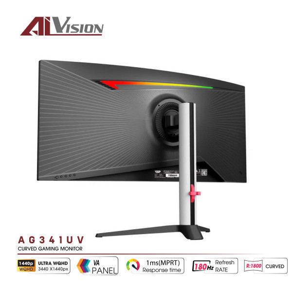 MÀN HÌNH CONG AIVISION AG341UV (34INCH/ UWQHD/ VA/ 180HZ/ 1MS/ FREESYNC)
