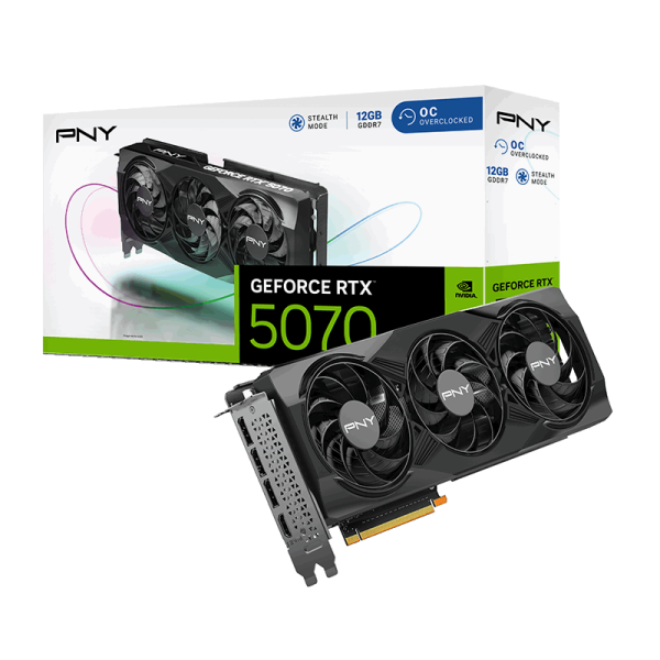 VGA PNY GEFORCE RTX 5070 12G OC GDDR7 TRIPLE FAN