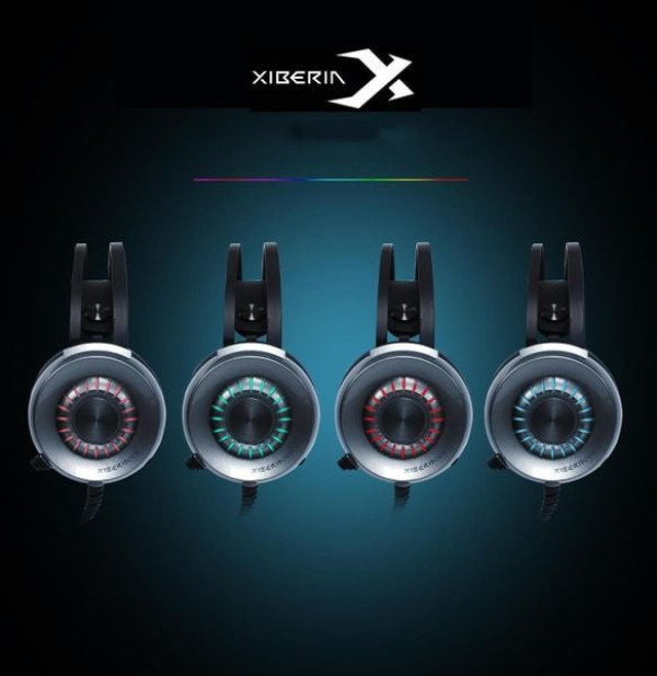 TAI NGHE GAMING XIBERIA V15 ÂM THANH 7.1 SURROUND LED RGB BLACK