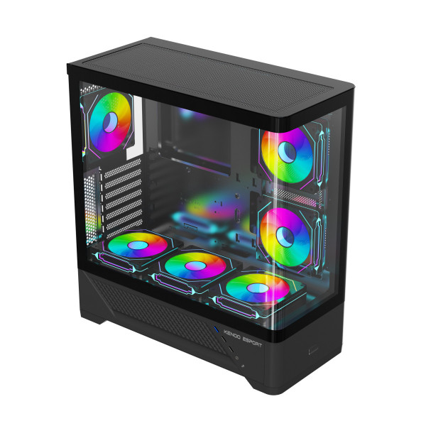 VỎ CASE KENOO ESPORT AKC300 BLACK (ATX/ KHÔNG FAN)
