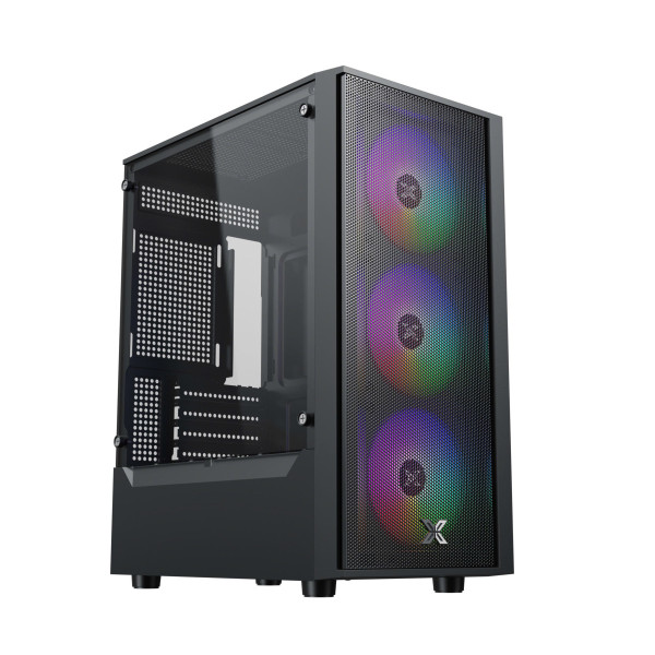 VỎ CASE XIGMATEK MYX AIR 3F BLACK (M-ATX, SẴN 3 FAN)