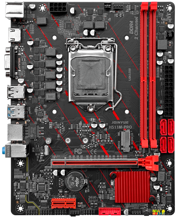 MAIN JGINYUE H511M-PRO (SOCKET 1200/ M-ATX/ 2 KHE RAM)