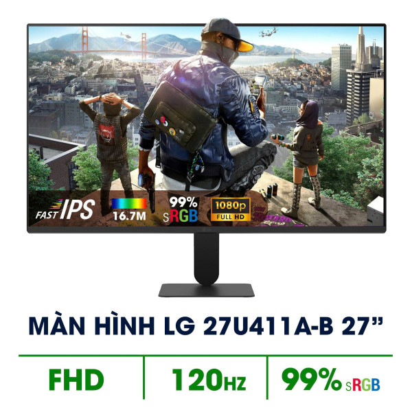 MÀN HÌNH LG 27U411A-B (27 INCH/IPS/FHD/120HZ/5MS)