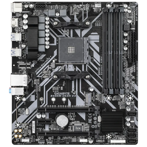 MAIN GIGABYTE B450M DS3H V3 DDR4 (AMD B450/ SOCKET AM4/ M-ATX/ 4 KHE RAM)
