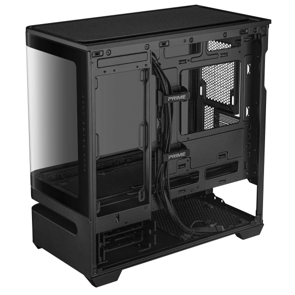 VỎ CASE ASUS PRIME AP202 TG BLACK (M-ATX/ KHÔNG FAN)