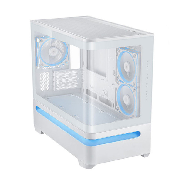 VỎ CASE ASUS PRIME AP202 TG WHITE (M-ATX/ KHÔNG FAN)