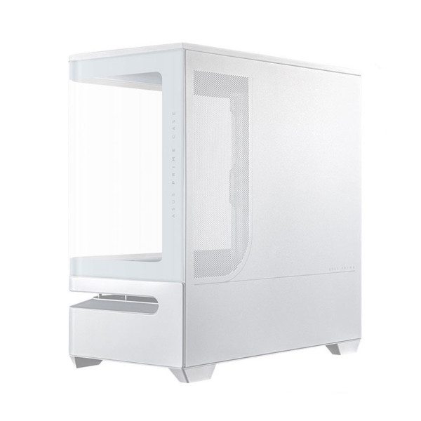 VỎ CASE ASUS PRIME AP202 TG WHITE (M-ATX/ KHÔNG FAN)