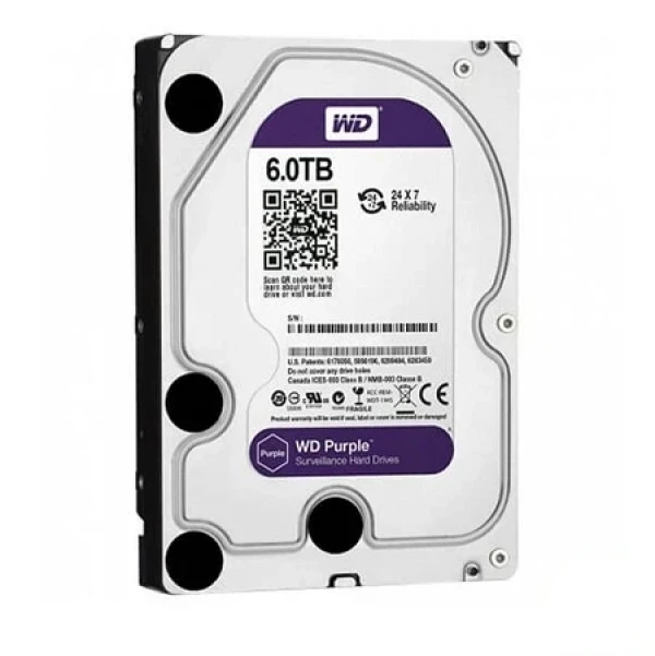 HDD WESTERN DIGITAL PURPLE 6TB 256MB CACHE