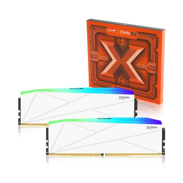 KIT RAM V-Color DDR5 32GB (16GBx2) 6000MHz XFinity RGB (White)