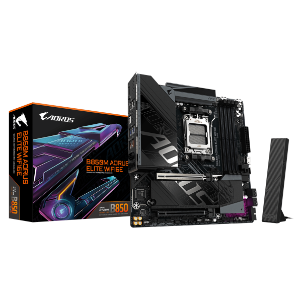 MAIN GIGABYTE B850M AORUS ELITE WIFI6E DDR5 (AMD B850/ SOCKET AM5/ M-ATX/ 4 KHE RAM)