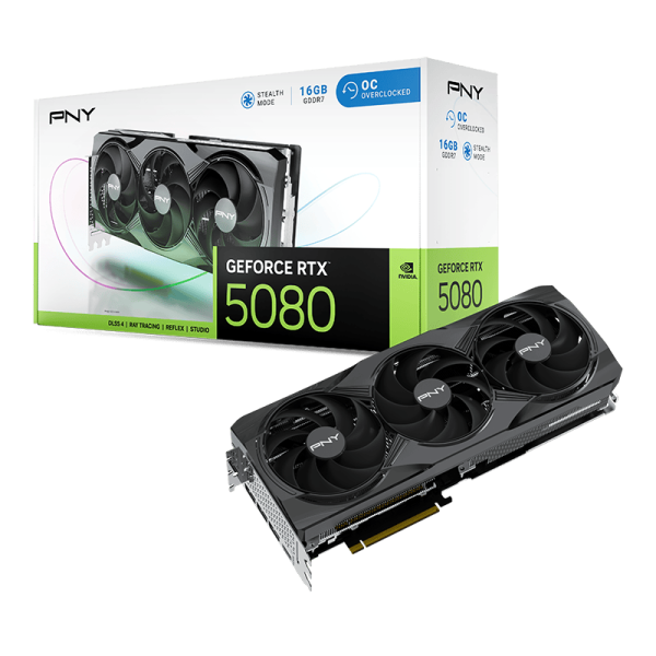 VGA PNY GEFORCE RTX 5080 16GB GDDR7 OC 3FAN
