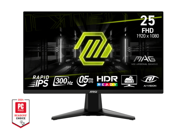 MÀN HÌNH GAMING MSI MAG 255XF (24.5 INCH/ FAST IPS/ FHD / 300HZ/ 0.5MS)