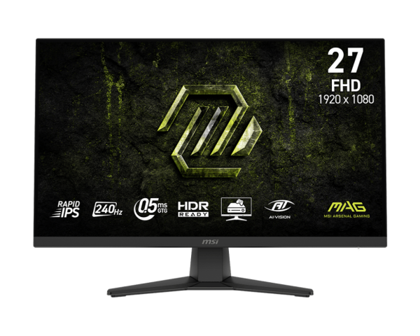 MÀN HÌNH GAMING MSI MAG 272F X24 (27 INCH/ FHD/IPS/240HZ/0.5MS)