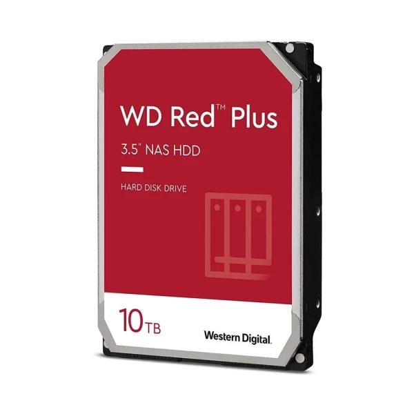 HDD WD 10TB RED PLUS 3.5 INCH, 7200RPM, SATA, 256MB CACHE (WD101EFBX)