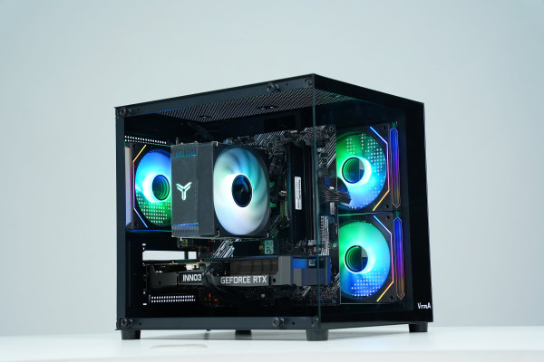 VỎ CASE VITRA CRYSTAL S1 BLACK (M-ATX/KHÔNG FAN)