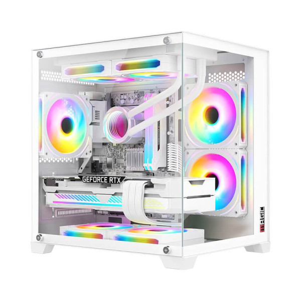 VỎ CASE MAGIC AQUA-M ULTRA WHITE (M-ATX/KHÔNG FAN)