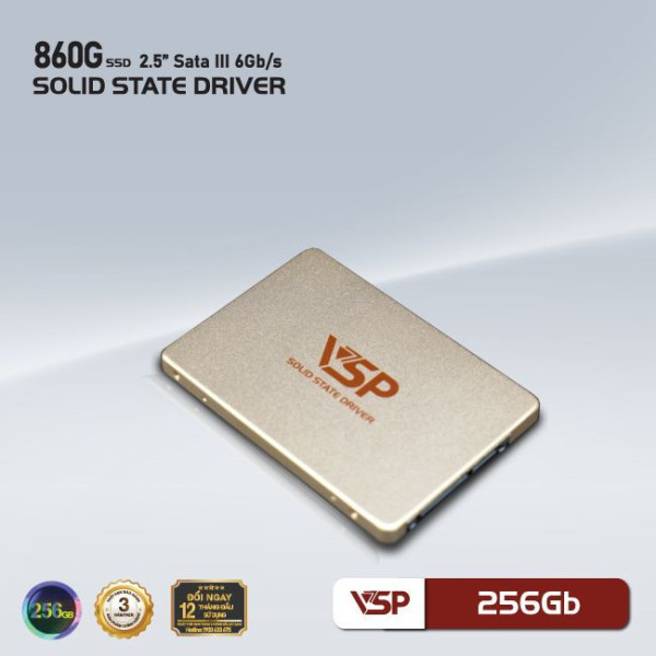 SSD VSP 256GB (ĐỌC 560MB/S GHI 470MB/S) SATA III 2.5 INCH (VSP-256GB-860G)