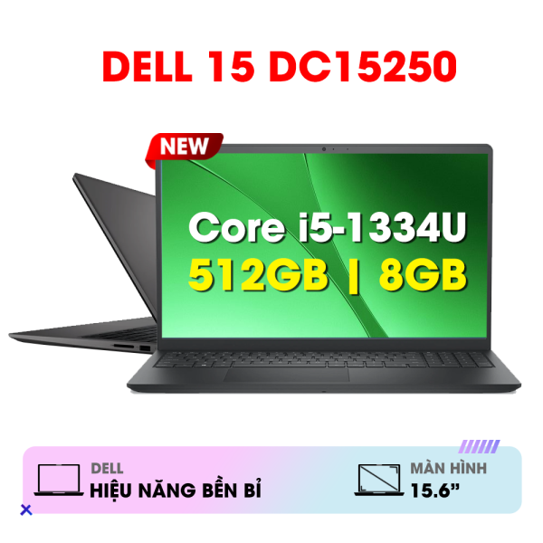 Laptop Dell 15 DC15250 (I5-1334U | 8GB | 512GB | Intel Graphics | 15.6' FHD 120Hz | Dos | Carbon Black)