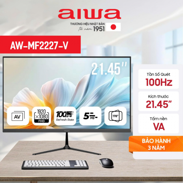MÀN HÌNH AIWA AW-MF2227-V (21.5 INCH/ FULL HD/ VA/ 100HZ/ 5MS)