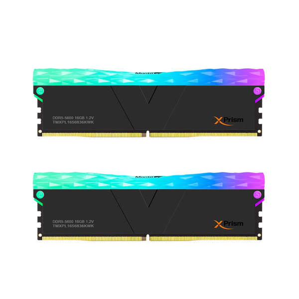 KIT RAM V-COLOR 32GB (16GBX2) BUS 6000MHZ DDR5 RGB BLACK