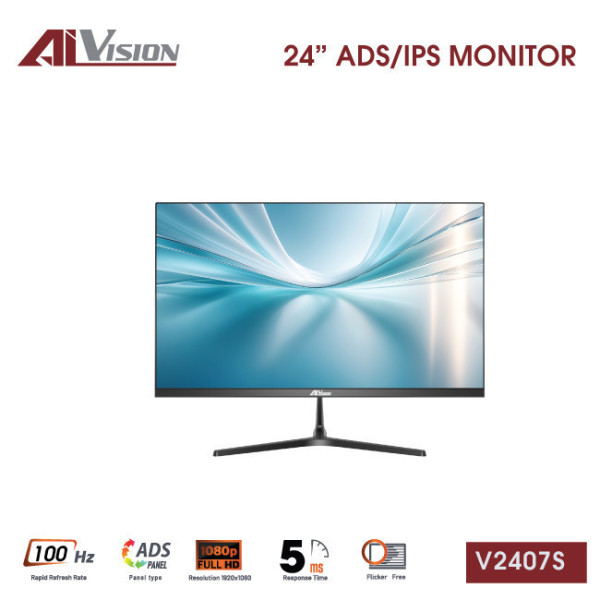 MÀN HÌNH AIVISION V2407S VER2025 (24 INCH/ IPS/ 100HZ/ VGA + HDMI/ 5MS)