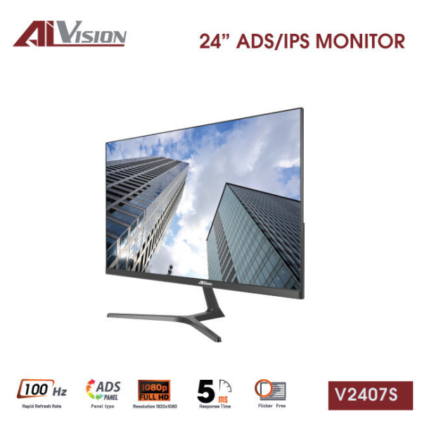 MÀN HÌNH AIVISION V2407S VER2025 (24 INCH/ IPS/ 100HZ/ VGA + HDMI/ 5MS)
