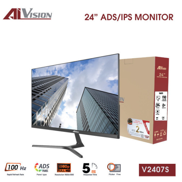 MÀN HÌNH AIVISION V2407S VER2025 (24 INCH/ IPS/ 100HZ/ VGA + HDMI/ 5MS)