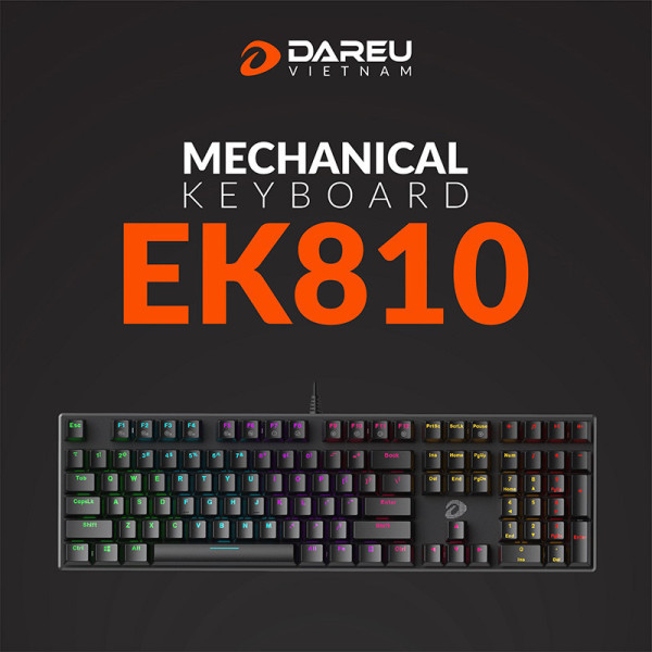 BÀN PHÍM CƠ DAREU EK810 BLACK BROWN SWITCH