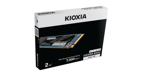 SSD NVME KIOXIA EXCERIA BASIC R72300 W6800 2TB (ĐỌC 7300 MB/S GHI 6800 MB/S) PCIE 4X4 (LSF10Z002TG8)
