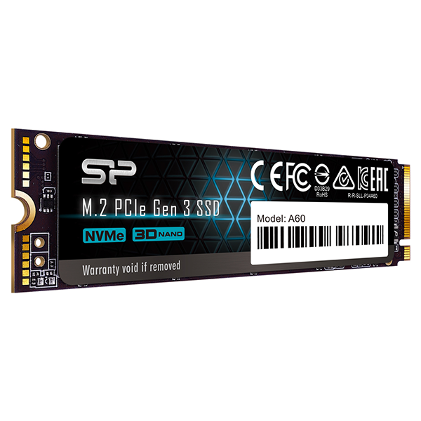 SSD NVME SILICON POWER A60 512GB (ĐỌC 2200MB/S GHI 1600MB/S) M2.2280 PCIE GEN3X4