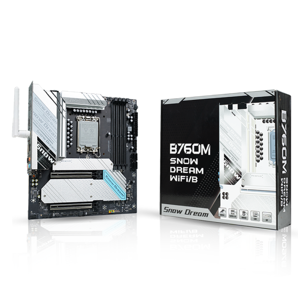 MAIN JGINYUE B760M SNOW DREAM WIFI DDR4 BLACK (VRM 14+1+1  chạy tốt Core I5 14600K trở lại) | BL