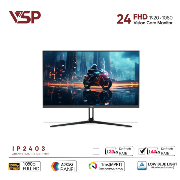 MÀN HÌNH VSP IP2403 (23.8 INCH / FHD / IPS / 144HZ / 1MS)