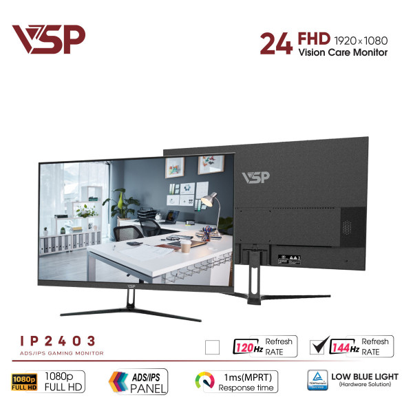 MÀN HÌNH VSP IP2403 (23.8 INCH / FHD / IPS / 144HZ / 1MS)