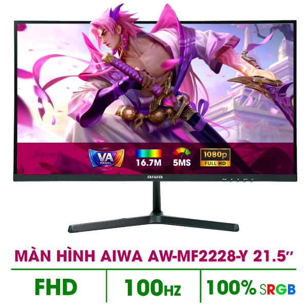 MÀN HÌNH AIWA AW-MF2228-Y (21.5 INCH/ FULL HD/ VA/ 100HZ/ 5MS)