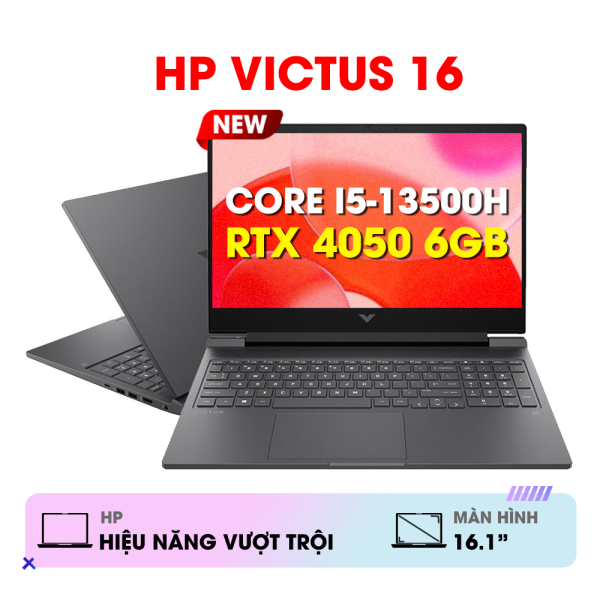 LAPTOP GAMING HP VICTUS 16-R0228TX 9Q979PA (INTEL CORE I5-13500H | 32GB | 512GB | RTX 4050 | 16.1 INCH FHD 144HZ | WIN 11 | ĐEN)